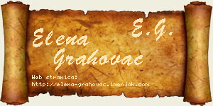 Elena Grahovac vizit kartica